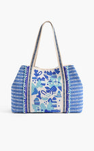 Load image into Gallery viewer, Silver Lake Blue Embellished Market Tote
