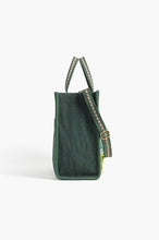 Load image into Gallery viewer, Evergreen Monstera Embellished Square Tote
