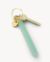 Load image into Gallery viewer, Bar Keychain in Sea Glass - Gold
