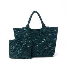 Load image into Gallery viewer, Emerald Oversized Woven Tote
