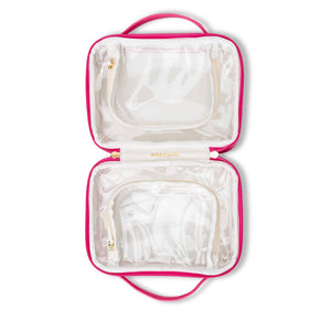 "Mojo" Clear Train Case (Personalizable)