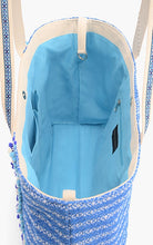 Load image into Gallery viewer, Silver Lake Blue Embellished Market Tote
